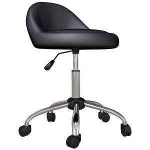 Banco com roda 50x50x83 cm couro sintético Homcom, casa - saúde e beleza
