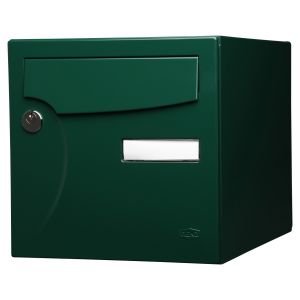 Caixa de correio - renz - normalizada - 1 porta - exterior - verde