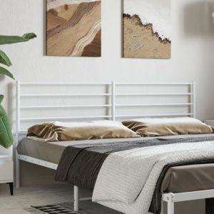 Cabeceira de cama 180 cm metal branco ptob1492