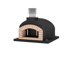 Movelar - forno externo a lenha modelo olympus mons preto - 130x130x82 cm