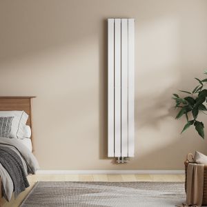 Emke radiador vertical plano monocamada, conexão central, branco, 160x30 cm
