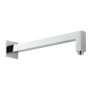 Kibath braço chuveiro quadrado para montagem na parede 40cm cromado