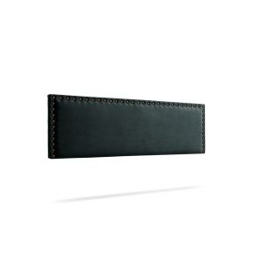 Cabeceira estofada modena aqualine 190x55x8 cm - preto - moonia