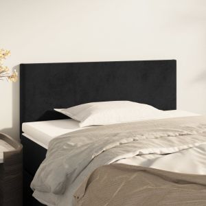 Cabeceira de cama veludo 80x5x78/88 cm preto ptob6001