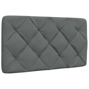 Almofadão de cabeceira 90 cm tecido cinzento-escuro ptob4777