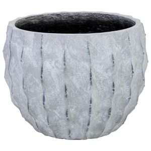 Vaso em fibra de vidro branco 30x30x23 cm (altura)