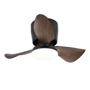 Nettlife ventoinha de teto preto LED 70x70