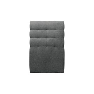 Cabeceira estofada de 90 cm - tecido tela fosca cinzento antracite - cinzen