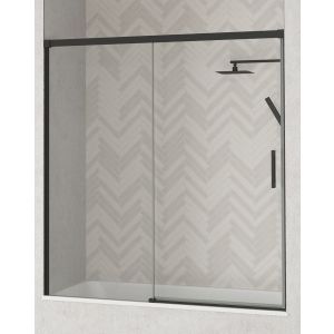 1 rede fixo de 1 porta da banheira | preto mate 140cm