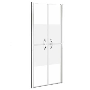 Porta de chuveiro vidaxl esg meio fosca 76x190 cm
