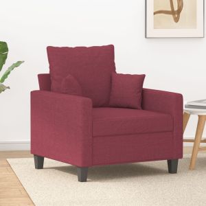 Poltrona 60 cm tecido vermelho tinto ewg8731