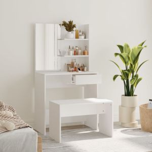 Conjunto toucador 74,5x40x141 cm branco pt5936
