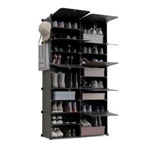 Newlux sapateira cube c10 83x32x155 cm – 10 compartimentos, 40 pares