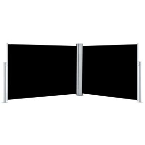 Toldo lateral retrátil 100x1000 cm preto