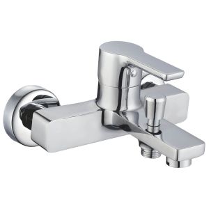 Kibath torneira de banheira monocomando pin acabamento cromado latão