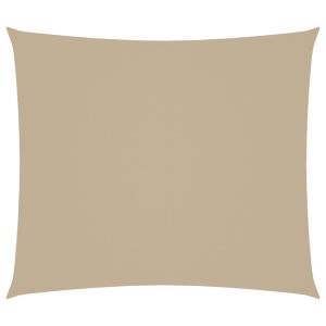 vidaXL toldo de vela rectangular tela oxford beige 2,5x3 m