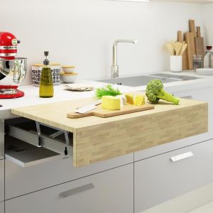Emuca corrediças para mesa extensível e elevatória oplà top, alumínio,
