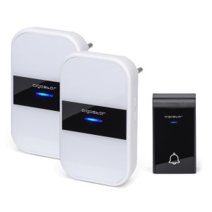 Aigostar dong ac - campainha sem fio, ip44, 36 melodias, 3 volumes, LED