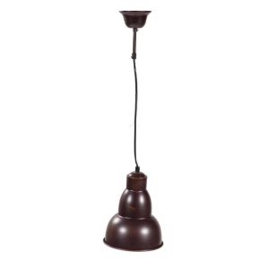 Candeeiro de teto em metal castanho 18,5x18,5x80