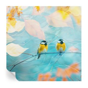 Papel de parede adesivo pássaros da primavera 250x250 tulup
