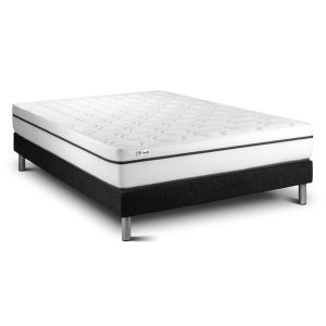 Pack sommier colchão vital spa 135 x 200 cm sommier em kit preto