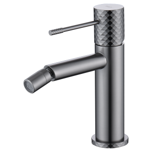 Torneira monocomando bidê em latão preto gun metal com cartucho cerâmico e