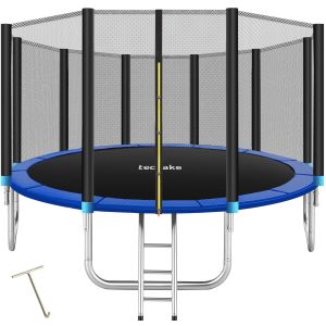 Trampolim garfunky com rede de segurança, preto