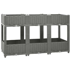vidaXL arriate polipropileno 120x40x71 cm