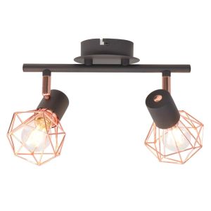 Luminária de teto vidaxl com 2 lâmpadas LED de filamento de 8 w