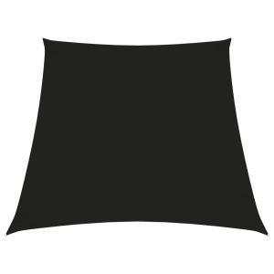 vidaXL toldo de vela trapezoidal de tela oxford negro 2/4x3 m