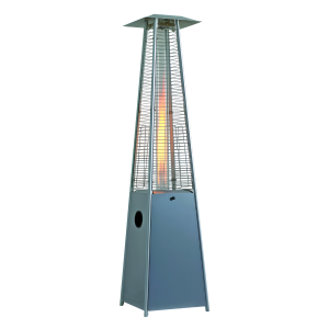 Aquecedor exterior a gás flamme pirâmide 13000w cinzento