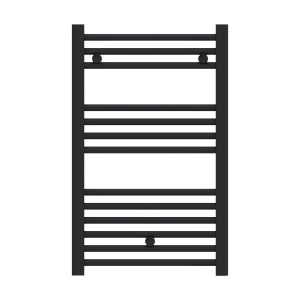 Radiador toalheiro de agua ocean preto 803x550mm