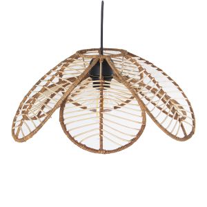 Luminária de teto em rattan natural 1x27, 1x40w