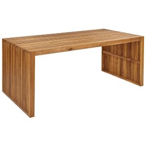 Mesa de refeição de jardim sulzano 180 cm 90 cm madeira de acácia castanho