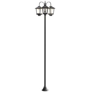 Candeeiro solar 40x34,5x188 cm abs, alumínio Outsunny