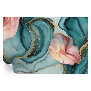 Papel parede adesivo ondas artísticas 104x152 tulup