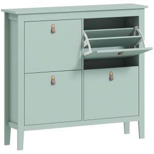Sapateira estreito 105x24x95.5 cm color verde Homcom