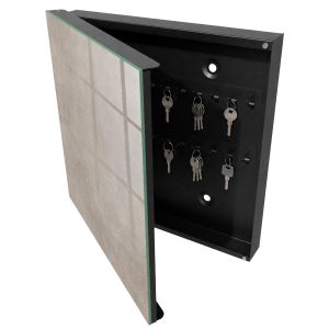 Caixa para chaves de vidro 30x30x5, abertura à esquerda tulup