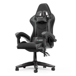 Cadeira de jogos a, cadeira ergonómica com apoio - toda preta