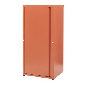 Armário metálico burlöv aço 88x40x35 cm -  vermelho tijolo [en.casa]