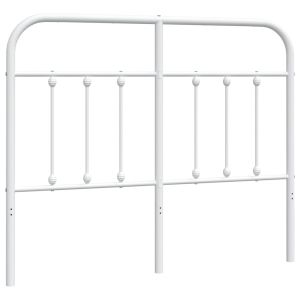 vidaXL cabecero de metal blanco 120 cm
