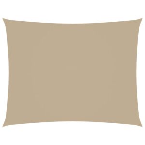 vidaXL toldo de vela rectangular tela oxford beige 3,5x4,5 m