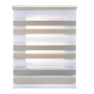 Storesdeco| estore de rolo dia/noite duplo em tecido tricolor, 120 x 180 cm