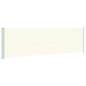 Toldo lateral retrátil de pátio 180x600 cm cor creme
