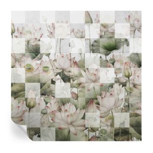 Papel de parede adesivo padrões de lótus 250x250 tulup