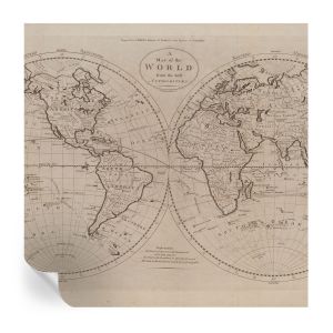 Papel de parede autocolante mapa antigo 250x250 tulup