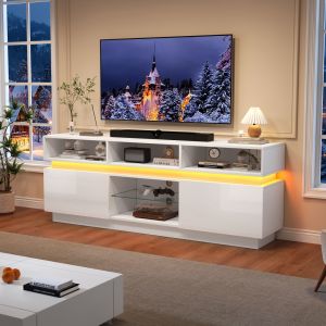 Móvel de tv com LED branco 60x160x35cm