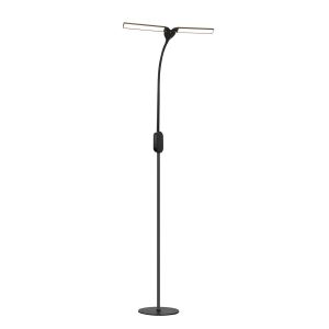 Nettlife lâmpada de pé preto 158x44
