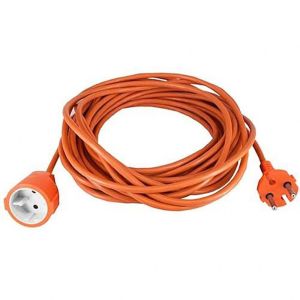 Extensão elétrica - genérico - h05vvf 2x1,5 - 25 m - laranja - utilização e