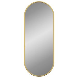 Espelho de parede 50x20 cm oval dourado